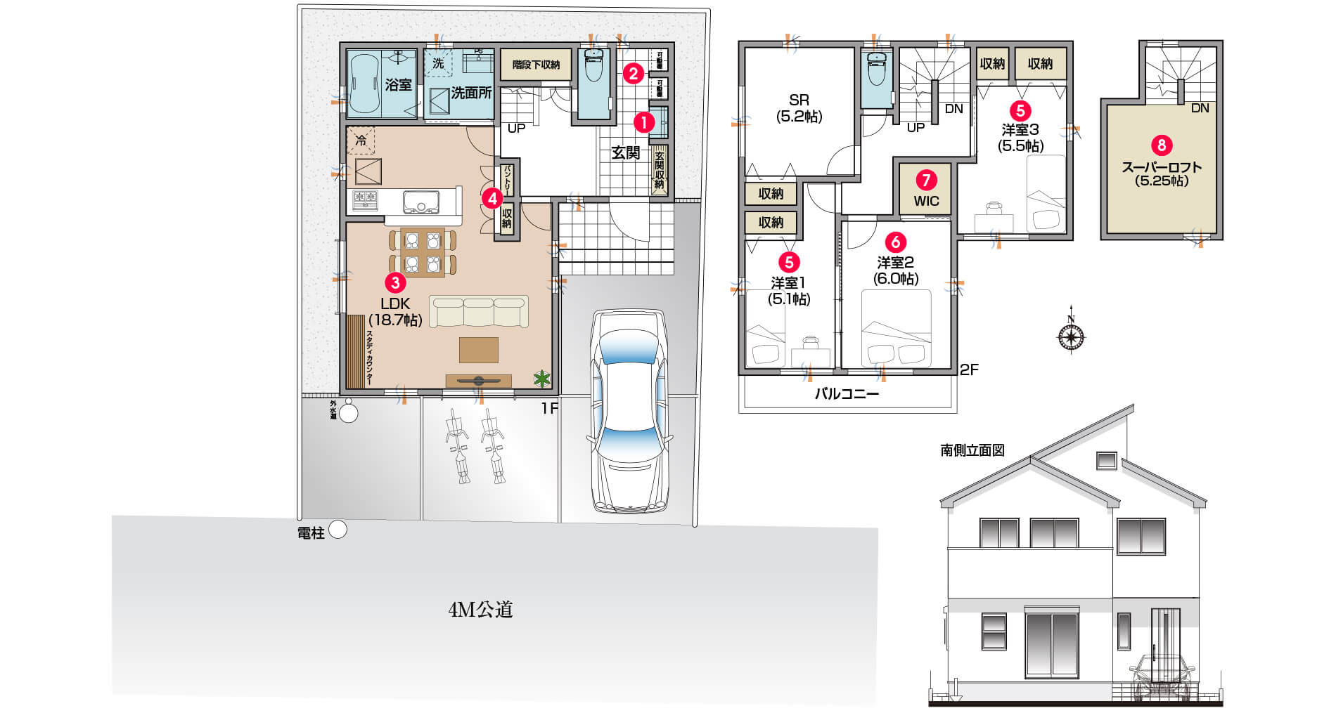 間取り 公式 コート ドゥ スエテ植竹町 埼玉分譲一戸建てのリプロ