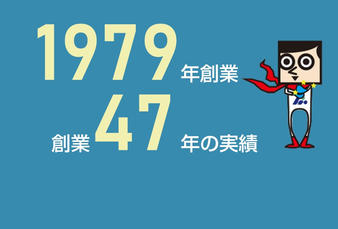 1979年創業、46年の実績