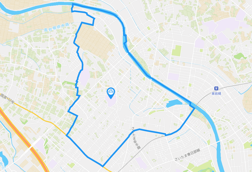 城北小学校の学区